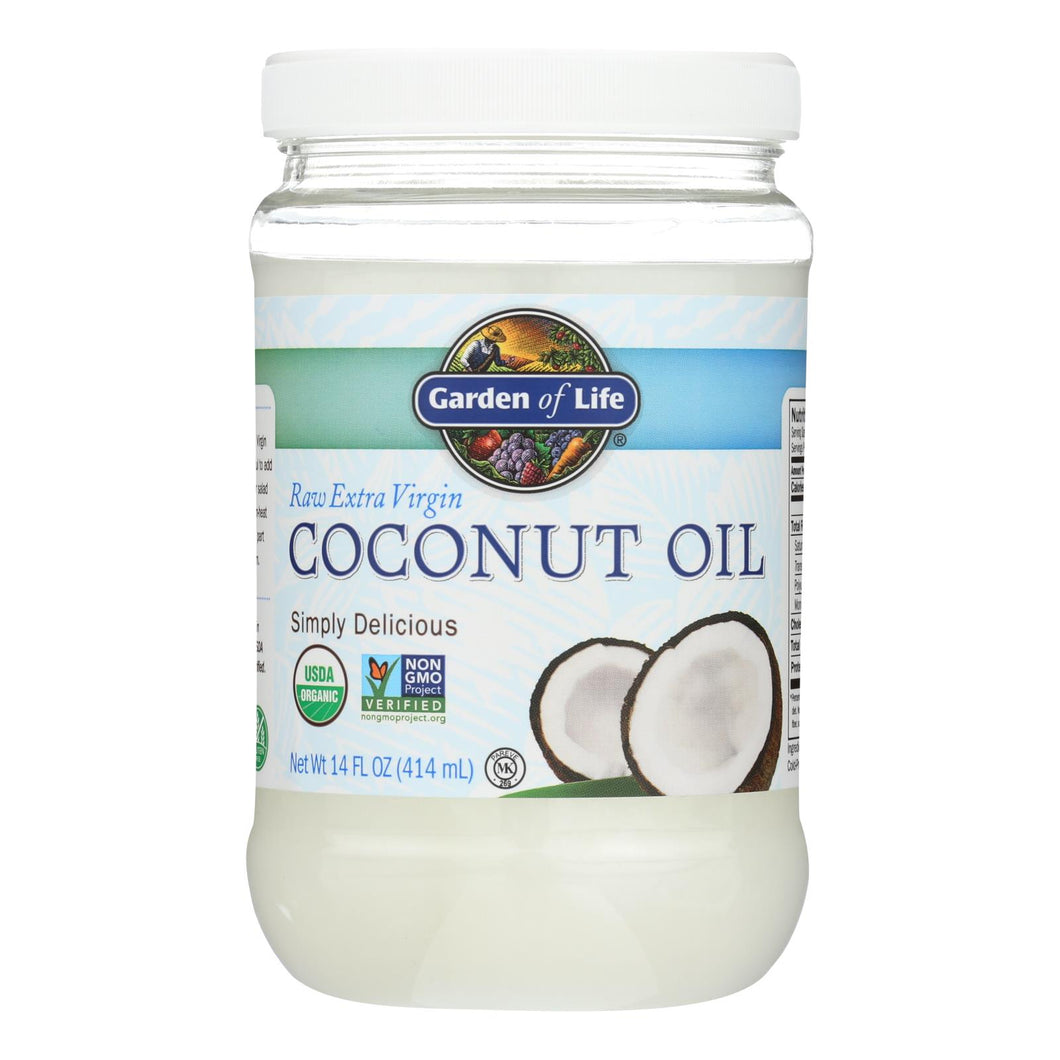 Garden Of Life Organic Coconut Oil - Raw Extra Virgin - Case Of 6 - 14 Fl Oz