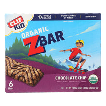 Load image into Gallery viewer, Clif Kid Zbar - Organic Zbar - Chocolate Chip - Case Of 9 - 7.62 Oz.
