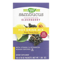 Load image into Gallery viewer, Nature's Way Sambucus Standardized Elderberry Soothing Hot Drink Mix  - 1 Each - 10 Ct
