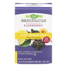 Load image into Gallery viewer, Nature's Way Sambucus Standardized Elderberry Soothing Hot Drink Mix  - 1 Each - 10 Ct
