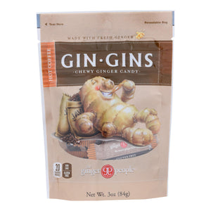 Ginger People - Gin Gins Chewy Ginger Candy - Hot Coffee - Case Of 12 - 3 Oz.